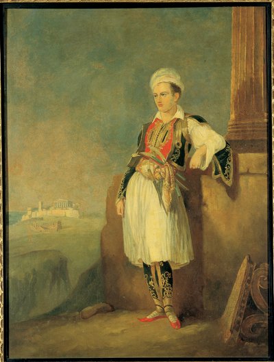Portrait of the Poet Lord George Noel Byron by European School